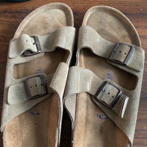 Men’s suede Birkenstock sandals